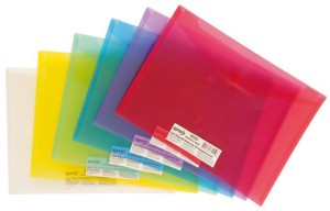 SPREE Teczka kopertowa PP A4 transparentna - KOLORY