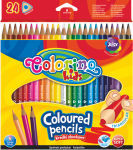 COLORINO Kredki ołówkowe trójkątne 24 kolory
