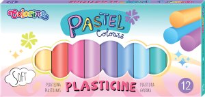 COLORINO Plastelina szkolna pastelowa 12 kolorów